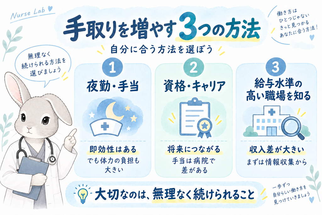3つの選択肢の図解