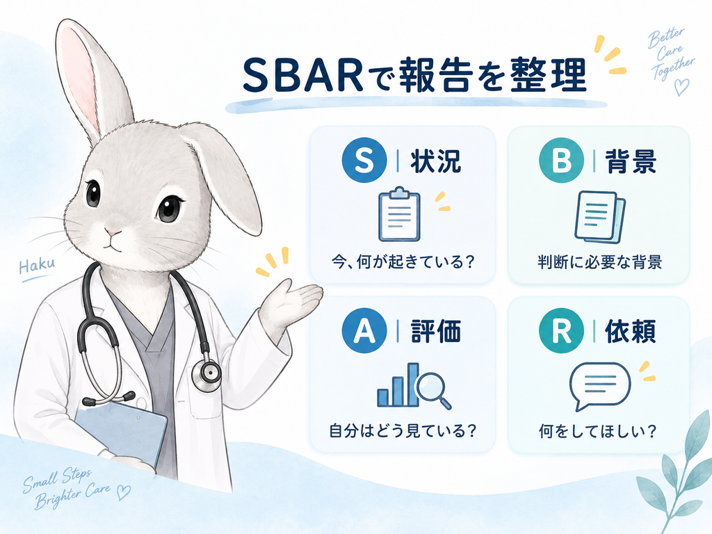 SBARの4要素を一目で理解できる図解