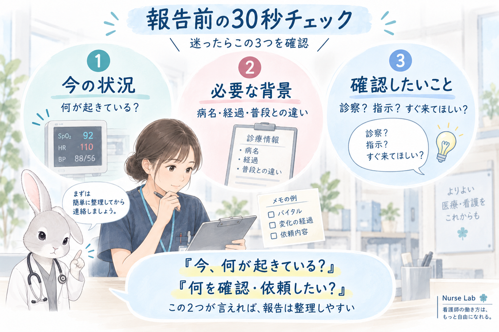 電話前30秒チェックの図解